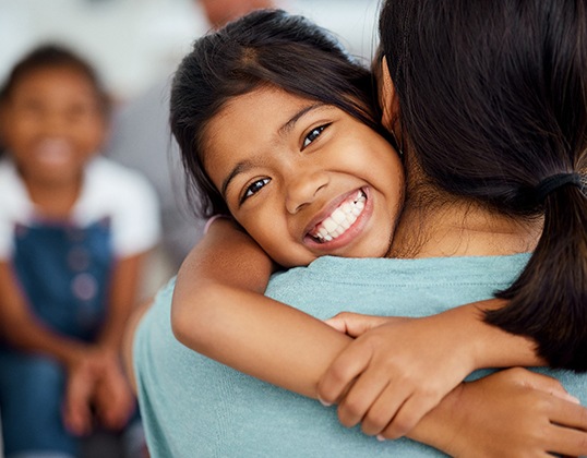 Young girl with beautiful teeth