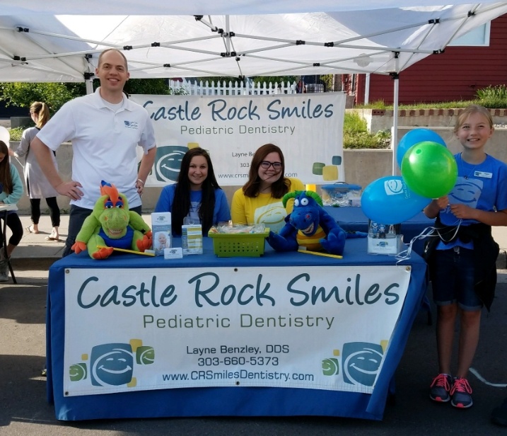 Pediatric dentist at Castle Rock Colorado community event