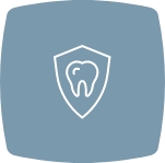 Animated shield with tooth