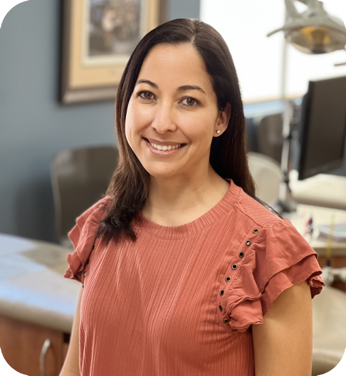 Doctor Hoffman smiling in pediatric dental office