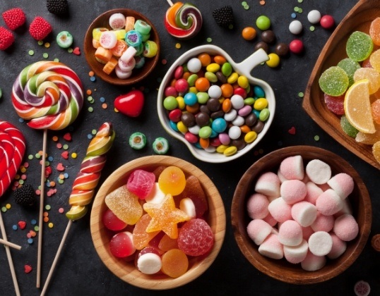 Bowls filled with hard candies