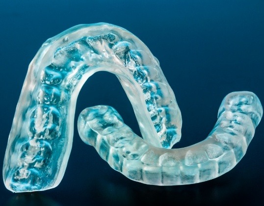 Clear nightguard for bruxism