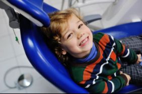 Child at the dentist