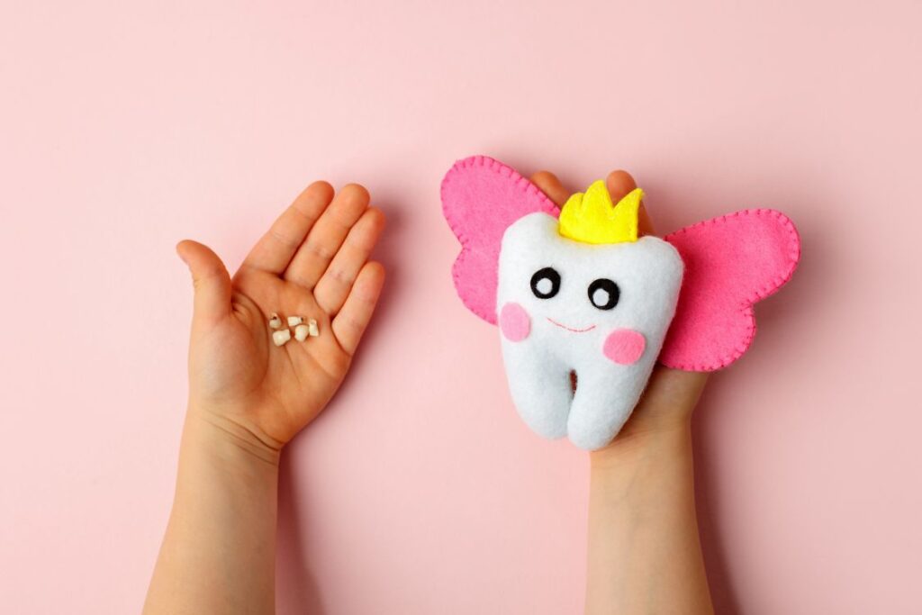 A tooth fairy pillow